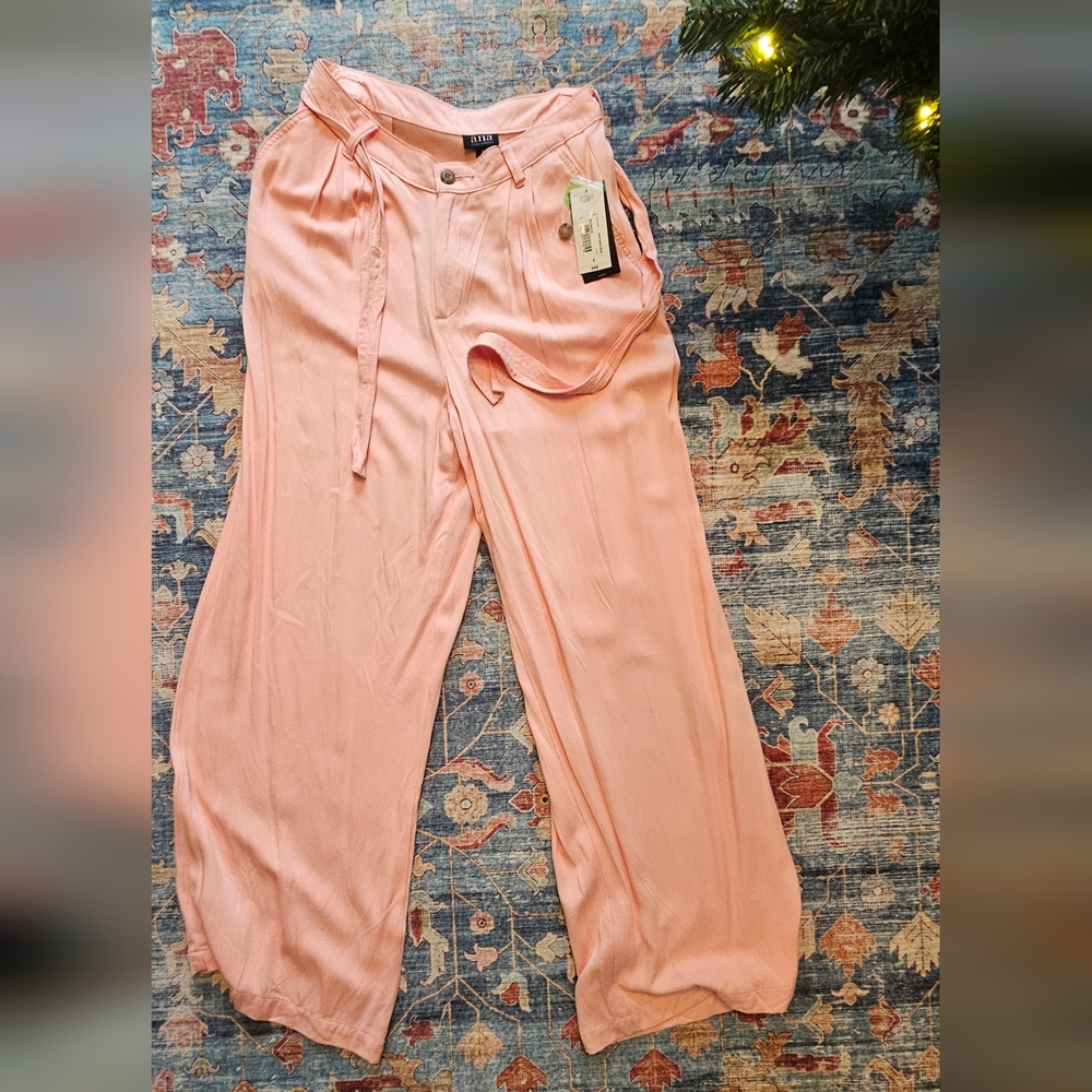 Peach Wide-Leg Pants Ana Size 6 NWT